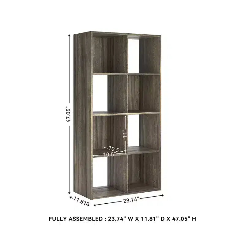 Signature Design by Ashley 8 Cube Storage Organizer - Versatile Libreria Aperta e Unità Espositiva per un'Organizzazione Domerna Moderna