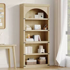 68 Armadietto pensile alto, librerie e scaffali a 6 ripiani, scaffali portaoggetti da terra, mobili per la casa per camera da letto, soggiorno, ufficio