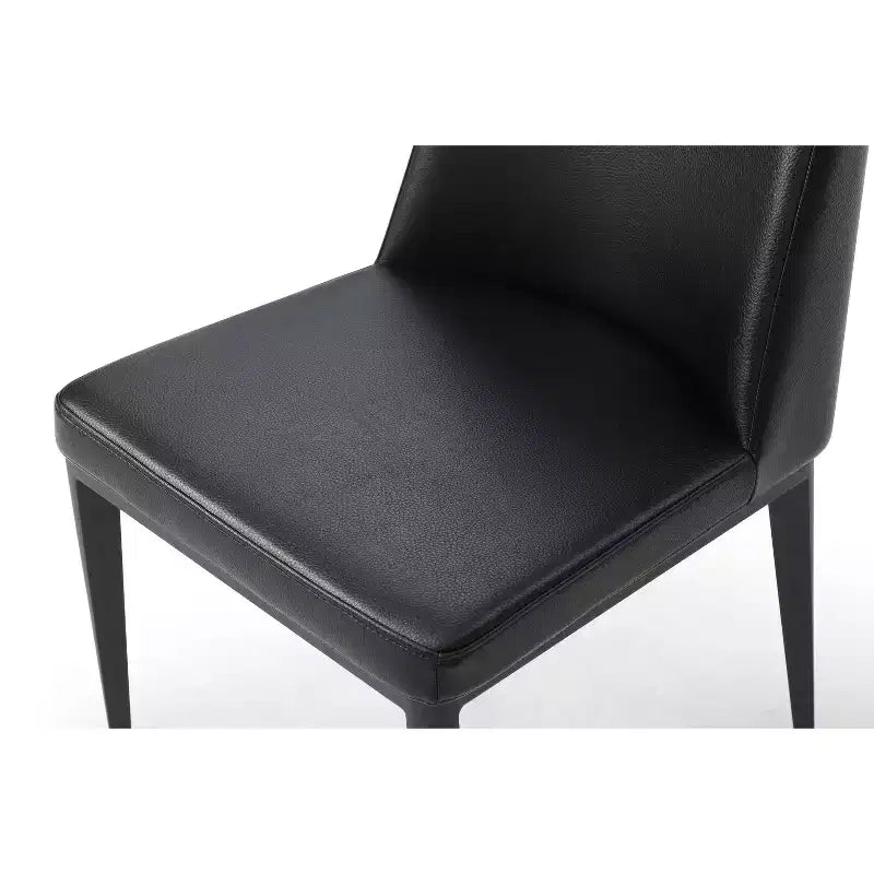 HomeStock Set di 4 sedie da pranzo da 91 cm in similpelle grigia, per un arredamento versatile e di tendenza