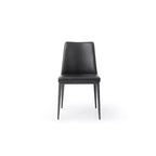 HomeStock Set di 4 sedie da pranzo da 91 cm in similpelle grigia, per un arredamento versatile e di tendenza