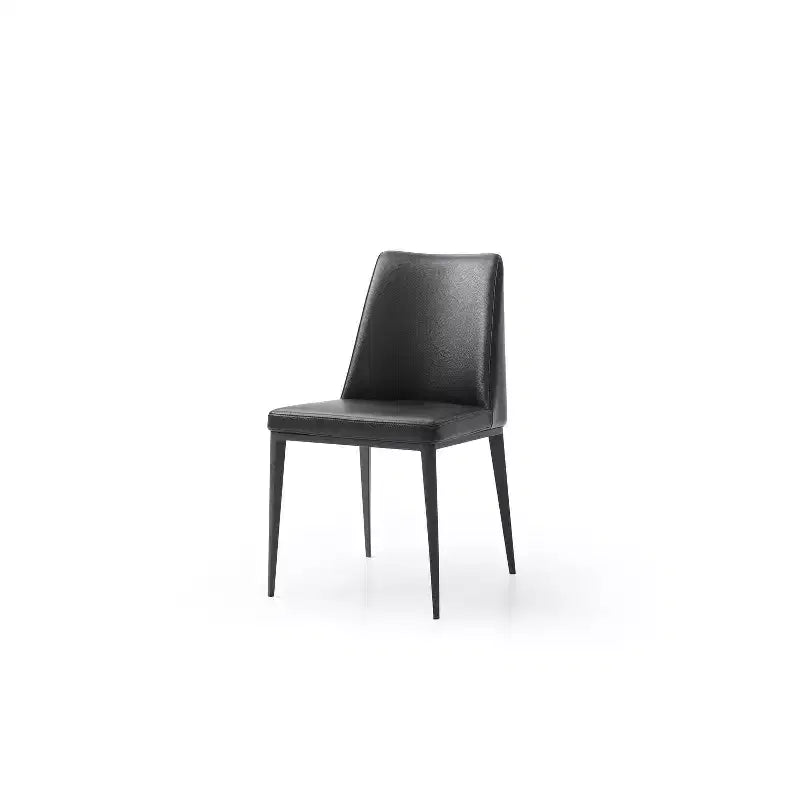 HomeStock Set di 4 sedie da pranzo da 91 cm in similpelle grigia, per un arredamento versatile e di tendenza