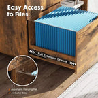 MAYEERTY Classificatore laterale a 3 cassetti con rotelle