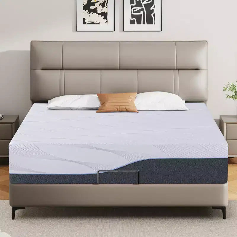 Dyonery Materasso in Memory Foam Fermo, Misura Twin XL, Rinfrescante al Tè Verde/Gel Premier