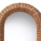 Specchio da parete ad arco in rattan Brisia di Bali & Pari