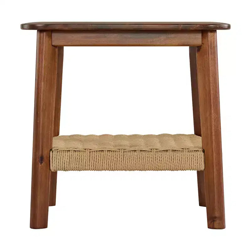 Tavolino in legno di acacia Alaterre Calais, castagno