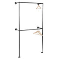 Wall Mounted Double Hung Clothing Rack
