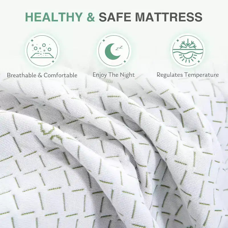 Materasso in memory foam a rigidità media da 8-10 pollici con tecnologia rinfrescante in gel, fodera rimovibile in bambù, certificato CertiPUR-US, materasso in scatola