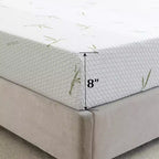 Materasso in memory foam da 8-10 pollici in scatola, schiuma gel medio-rigida con rivestimento rinfrescante in bambù, senza fibra di vetro, certificato CertiPUR-US