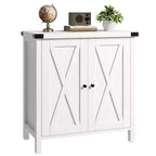 Credenza a buffet da fattoria piccola GustoWave con 2 ante e ripiani regolabili, mobili console d'ingresso d'accento