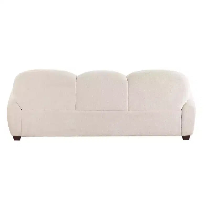 Divano moderno imbottito a 3 posti Christopher Knight Home Dorian 78" in legno di caucciù con 3 cuscini
