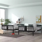 Letto a castello matrimoniale per bambini, struttura a castello matrimoniale con ringhiera per camera da letto o dormitorio