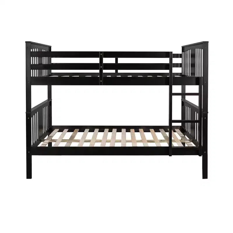 Letto a castello matrimoniale per bambini, struttura a castello matrimoniale con ringhiera per camera da letto o dormitorio