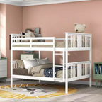 Letto a castello matrimoniale per bambini, struttura a castello matrimoniale con ringhiera per camera da letto o dormitorio
