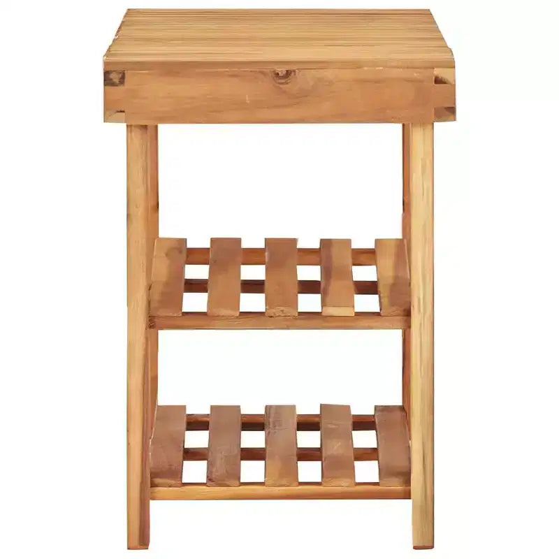 vidaXL Scarpiera 90x32x46 cm in Legno Massello di Acacia