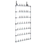 vidaXL Hanging Shoe Rack Silver 26x5.1x54.7