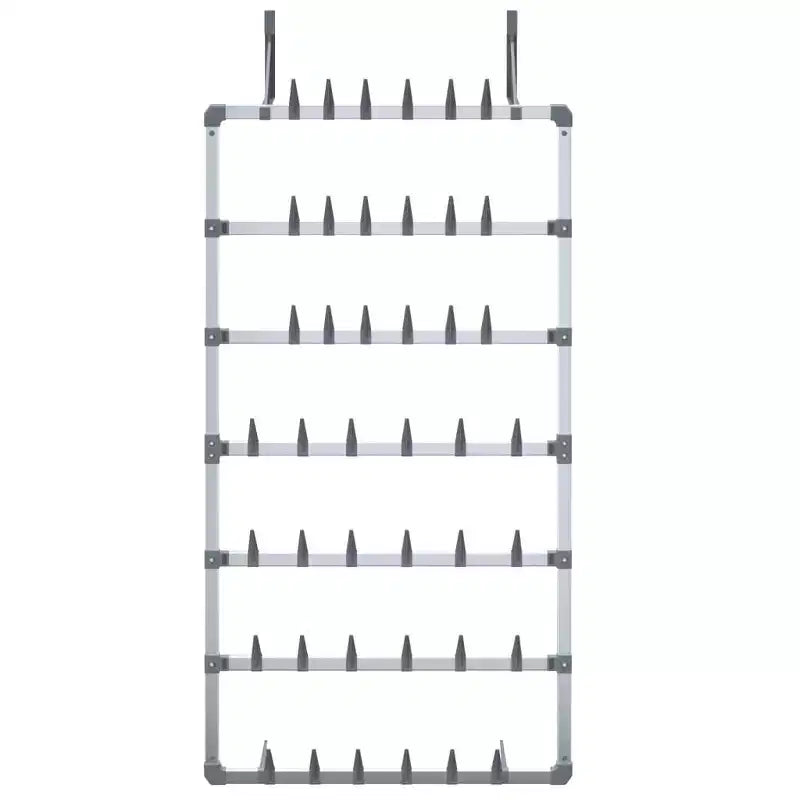 vidaXL Scarpiera Sospesa Argento 26x5,1x54,7