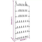 vidaXL Scarpiera Sospesa Argento 26x5,1x54,7