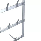 vidaXL Scarpiera Sospesa Argento 26x5,1x54,7