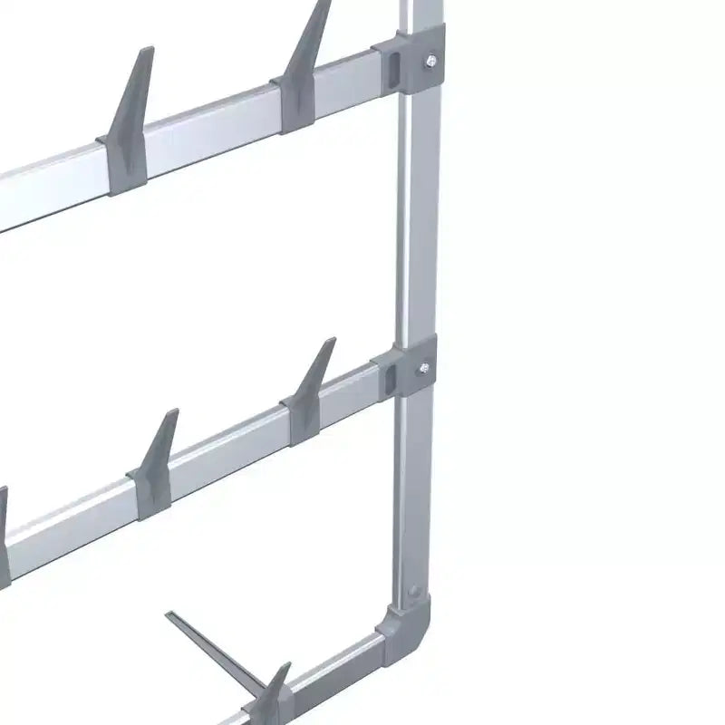 vidaXL Scarpiera Sospesa Argento 26x5,1x54,7