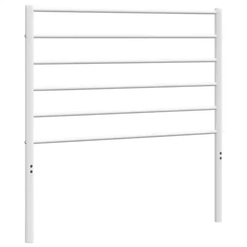 vidaXL 35.4-Inch Metal Headboard for Twin/Twin XL Size Beds, Durable Steel Construction Headboard for Modern Minimalist Bedroom, Easy Assembly, White