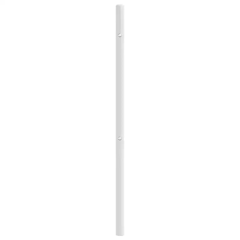 vidaXL Testiera resistente in metallo per letti California King Size, facile da montare, stile moderno bianca