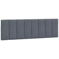 vidaXL Headboard Cushion Hanko Dark Gray 60.2 Velvet