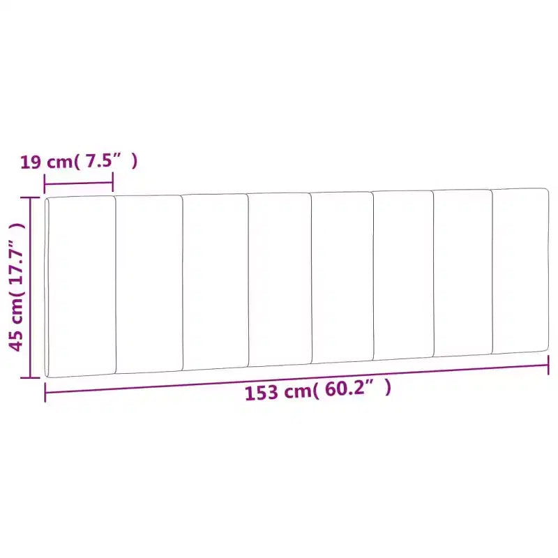vidaXL Cuscino per testiera Hanko Grigio Scuro 60,2 Velluto