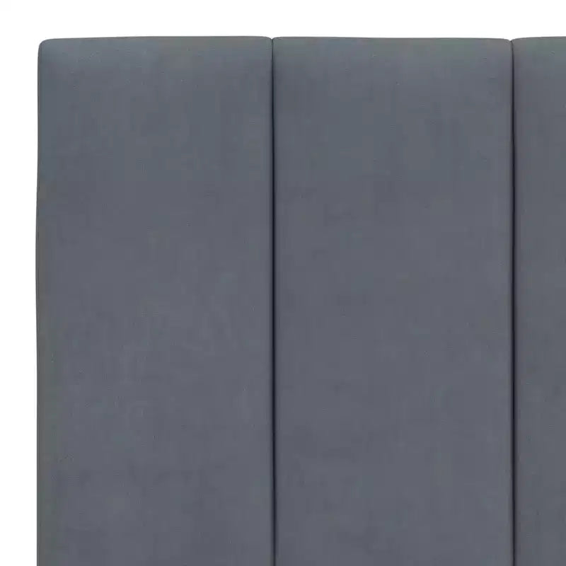 vidaXL Cuscino per testiera Hanko Grigio Scuro 60,2 Velluto