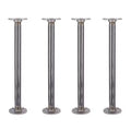 Pipe Decor 1 in. x 24 in. Round Flange Pipe Table Legs - 4 Pack