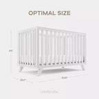 Culla per neonati Comfy Cubs da 0 a 3 anni - Altezza del materasso regolabile - Portata 36 kg per cameretta