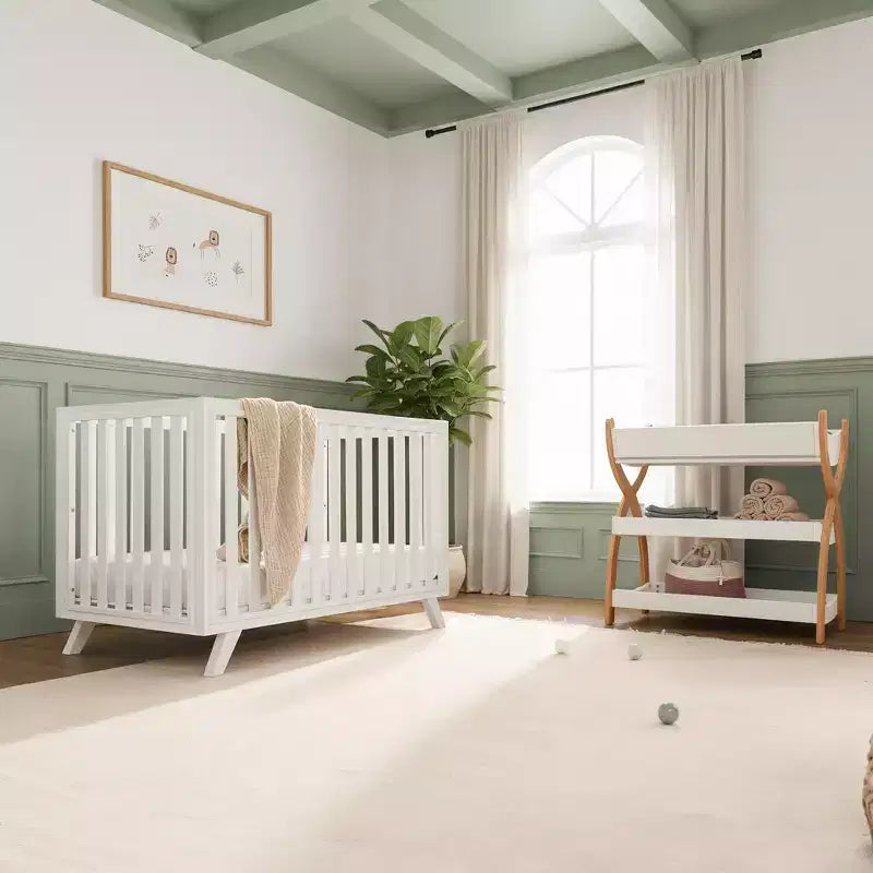 Culla per neonati Comfy Cubs da 0 a 3 anni - Altezza del materasso regolabile - Portata 36 kg per cameretta