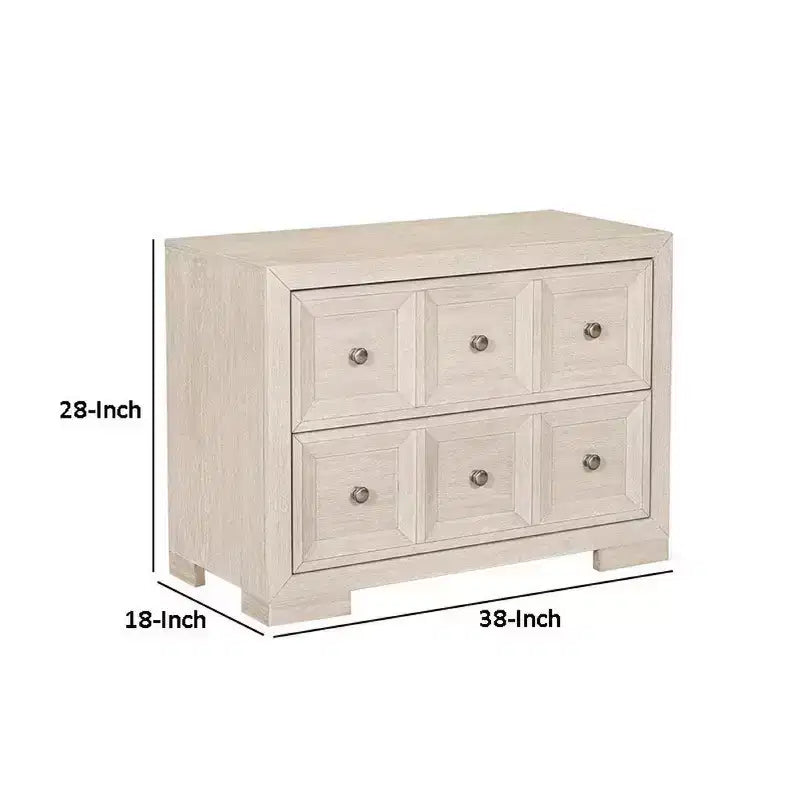 Comodino Oversize Royal Hampton | USB A-C | 2 Cassetti | 96 cm
