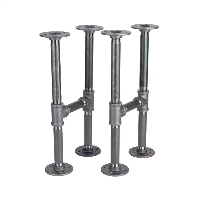 Pipe Decor 3/4 in. H Round Flanges Pipe Kit for Bench Legs