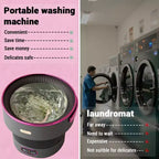 Lavatrice Portatile, Mini 13L Pieghevole Compatta Completamente Automatica - 3 Modalità, 2,3 kg Leggera per Camper/Dormitorio/Viaggio/Campeggio