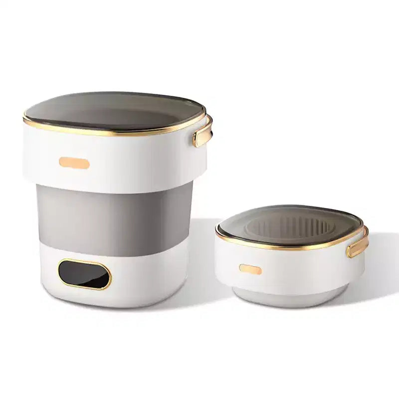 Lavatrice Portatile, Mini 13L Pieghevole Compatta Completamente Automatica - 3 Modalità, 2,3 kg Leggera per Camper/Dormitorio/Viaggio/Campeggio