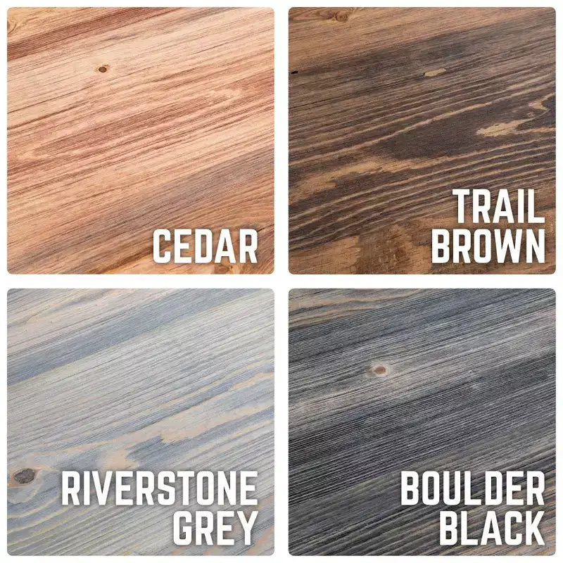 RESTORE Tavolo da pranzo in legno massello Riverstone Grey di Pipe Decor