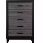 HomeStock 19.69 in.H MDF Vertical Dressers with 14 - Drawers in Gray Finish