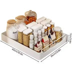 COZONY Organizer Estraibile per Armadio con Pellicola Adesiva, Ripiani Contenitori Estraibili Resistenti per Dispensa Cucina, Nessuna Perforazione Richiesta