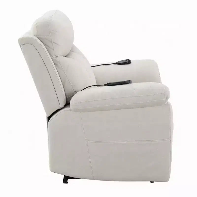 Poltrona reclinabile Royal Hampton Power Motion con sollevamento, riscaldamento e massaggio, color avorio