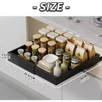 COZONY Ripiano Estraibile Regolabile, Organizer Cucina Senza Foratura, Ripiano Estraibile per Mobile