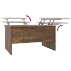 Tavolino Rovere Affumicato Legno Ingegnerizzato Medio