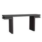 Okak 66IN Tavolo Consolle Minimalista con Impiallacciatura in Legno, Tavolo da Ingresso Extra Largo con Piano Spesso, Tavolo d'Appoggio per Corridoio, Soggiorno