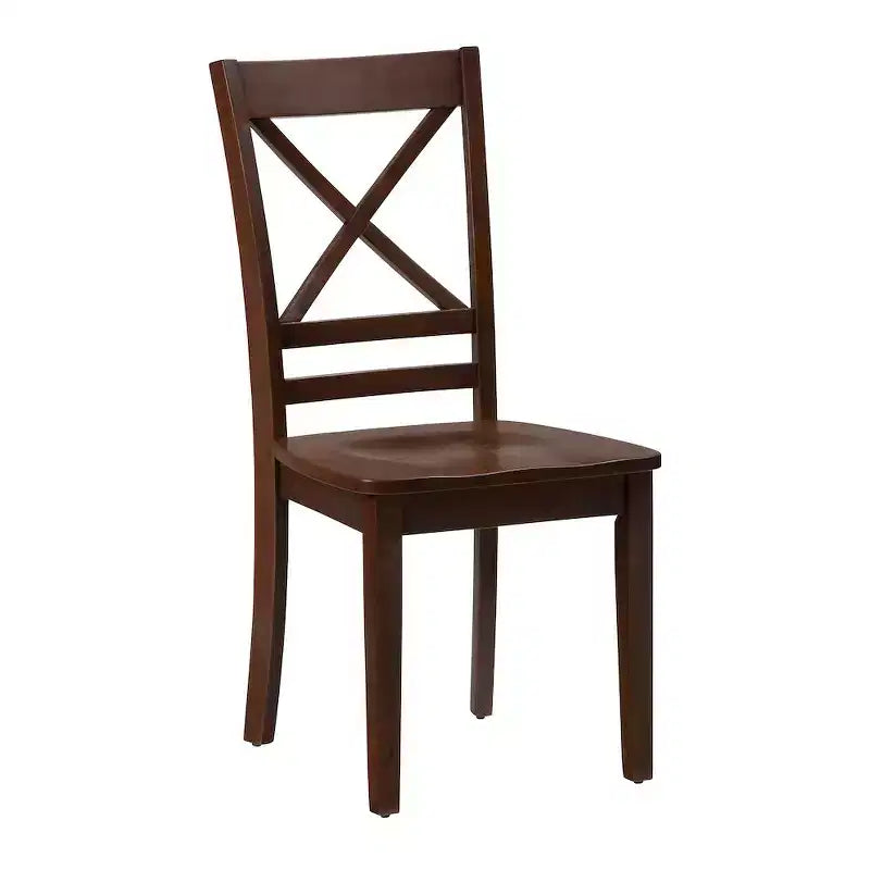 Jofran, Simplicity Sedia da pranzo classica con schienale a croce in legno massello (set di 2)