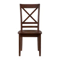 Jofran, Simplicity Sedia da pranzo classica con schienale a croce in legno massello (set di 2)