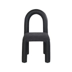 Meridian Furniture, Sedia da Pranzo Amari in Ecopelle e Tessuto Bouclé, Set da 2