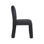 Meridian Furniture, Sedia da Pranzo Amari in Ecopelle e Tessuto Bouclé, Set da 2