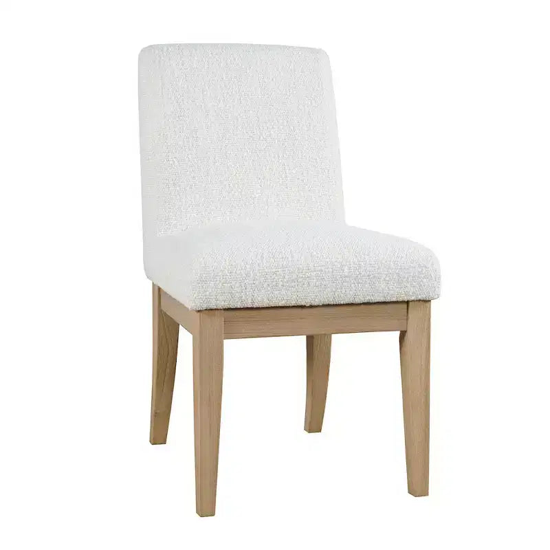 Jofran, Sedia da pranzo Parsons imbottita in legno massello rustico moderno Sequoia (set da 2)