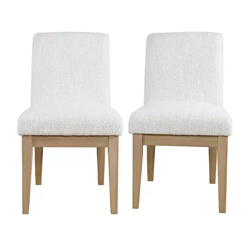 Jofran, Sedia da pranzo Parsons imbottita in legno massello rustico moderno Sequoia (set da 2)