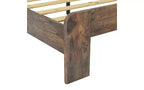 Zevemomo Struttura Letto Matrimoniale Queen, Struttura Letto Matrimoniale Robusta Queen Size, Strutture Letto a Piattaforma con Testiera e Pediera in Legno, Silenziosa, Nessun Sommier a Molle Necessario, Marrone