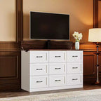 Famapy Electric Gaming Cabinet with Silent Lift TV Stand, 9 Drawers & 2 Outlets  Entertainment Center for 35 - 65 Screens in Gaming Room